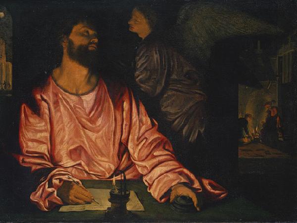 Giovanni Gerolamo Savoldo Saint Matthew and the Angel oil painting image